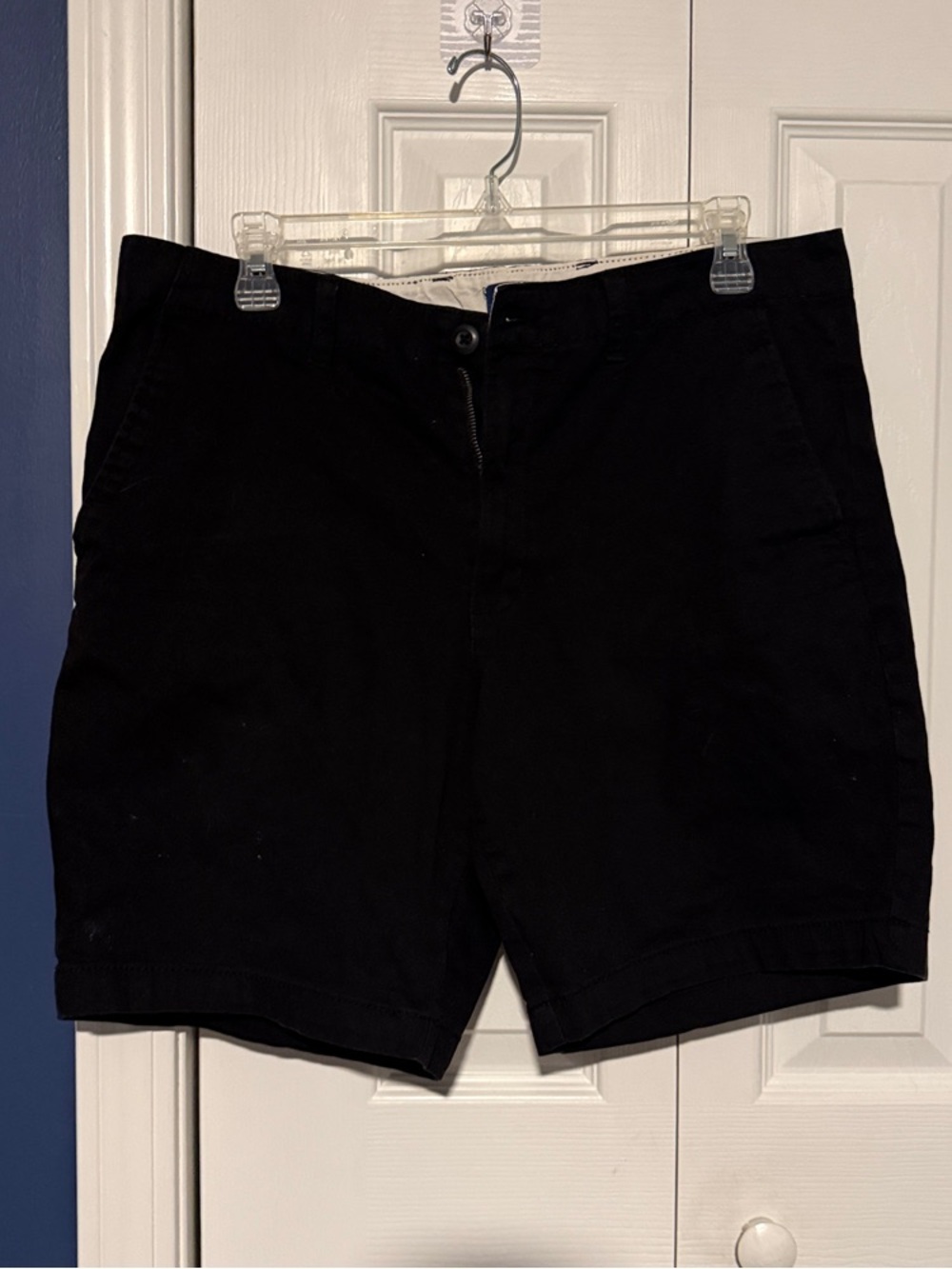 George Black Flat Front Men's Shorts 7” inseam